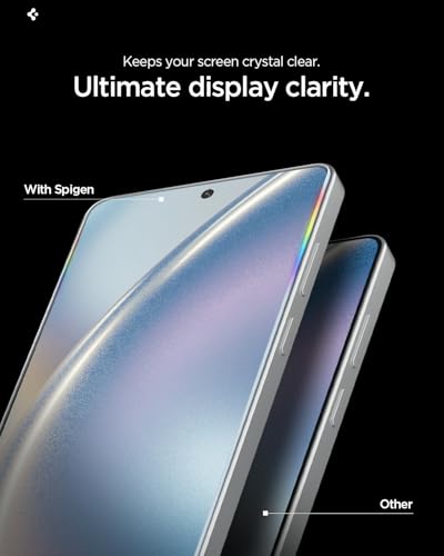 Spigen GLAStR EZ FIT PRO for Samsung Galaxy S26 PLUS Screen Protector [2 PACK] Premium Tempered Glass [Aluminum-Enhanced Durability] Impact resistance | Auto Alignment | Case Friendly - 2 PACK