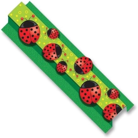 Wholesale CASE of 25 - Carson Pop-Its Borders-Pop-it Borders, Ladybugs, Die-cut, 3"x36", 8 Strips