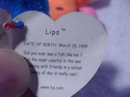 1999 lips beanie baby value