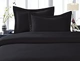 Elegant Comfort 1500 Thread Count Wrinkle,Fade and Stain Resistant 4-Piece Bed Sheet set, Deep Pocket, HypoAllergenic - King Black
