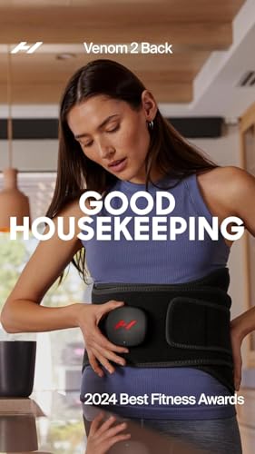 Hyperice Venom 2 Back Wrap - Provides Advanced Heat and Vibration for Pain, Soreness and Inflammation - FSA-HSA