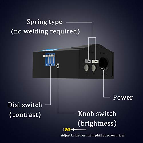 VIMVIP Mini CCTV BNC HD CVI/TVI/AHD/CVBS HD Active Video Balun Receiver Power Connector (1080P 400M) with 5MP HD-CVI/TVI/AHD Video Balun Transmitter 1 Pair