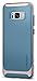 Spigen Neo Hybrid Galaxy S8 Plus Case Herringbone with Flexible Inner Protection and Reinforced Hard Bumper Frame for Galaxy S8 Plus (2017) - Niagara Blue