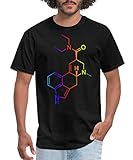 LSD Molecule Acid Psychedelic Chemistry Men's T-Shirt by Spreadshirt, L, black