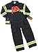Aeromax Jr. Fire Fighter Bunker Gear, Black, Size 2/3 (FB-23)