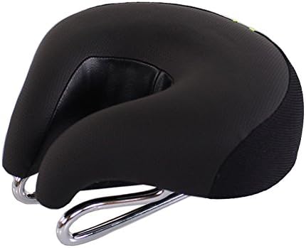 Gudessly Wide Bicycle Bike Seat No Nose Mountain Bike Saddle Comfortable Cycling Saddle Cushion High Resilience Breathable for Men