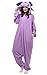 Sayadress Lovely Animal Cosplay Halloween Costumes Pajamas for Unisex Adults (M, Purple Espeon)