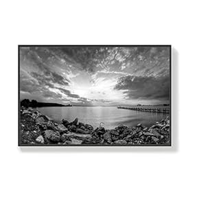 Canvas Wall Art for Living Room, Bedroom Seaside Framed Canvas Prints for Home Decoration Ready to Hang - 16x24 inches