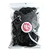 Seamless 8mm High Elastic Cotton stretch Hair Ties Bands Rope Ponytail Holders Headband Scrunchie Hair Accessories No Slipping Snagging Breaking or Stretching Out(100pcs) (Black)…
