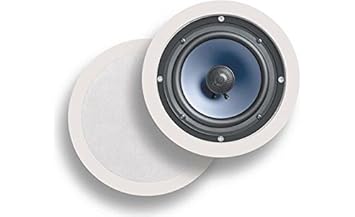 Polk Audio Rc60i 2 Way Premium In Ceiling 6 5 Round Speakers Set Of 2 Damp And Humid Indoor Outdoor Placement Bath Kitchen Covered Porches