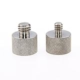 CAMVATE Mic Screw Adapter 1/4"-20 Male & 3/8"-16" Male to 5/8"-27 Female
