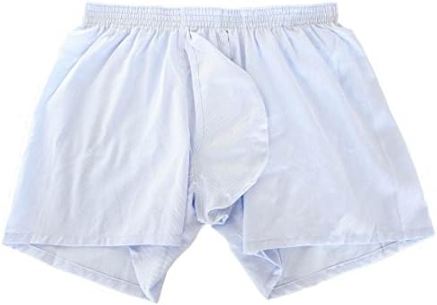 MSPEC Men's 3D-Crotch Breathable 50s Pique Chambray Boxers