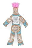 Dammit Doll - Classic Dammit Doll - Médaillon Lumineux - Multi Color Medallion, Hot Pink Hair - Stress Relief, Gag Gift