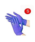 100/Box Disposable Powder-Free Blue Nitrile Medical Exam Gloves (Latex Free) Size-Small