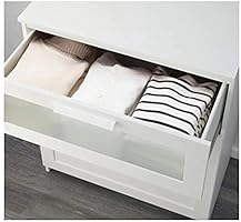 Brimnes Chest Of 3 Drawers White Frosted Glass Amazon Ae