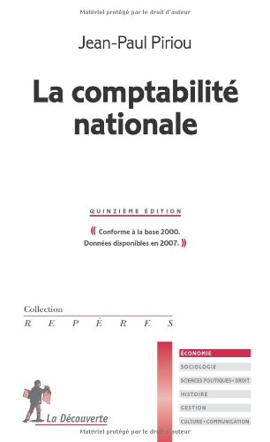 la comptabilité nationale by (Paperback)