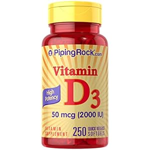 Vitamin D, HIGH Strength & Potency, 2000iu, 250 Softgel Capsules, Supplement. Fast Free P&P