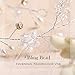 Jovono Bride Wedding Hair Vine Bridal Hairpieces Beaded Rhinestone Hair Accessory for Women and Girls (Silver)