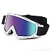 UV Protection Windproof DustProof Snowboard Skate Motorcycle Ski Goggles with PC Lens for Winter Sports