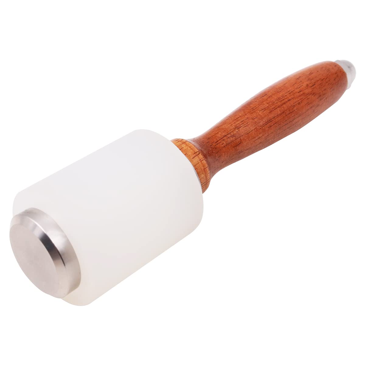 WANGCL Leather Nylon Mallet Leather Carving Hammer Sew Leather Cowhide Tool with Wooden Handle