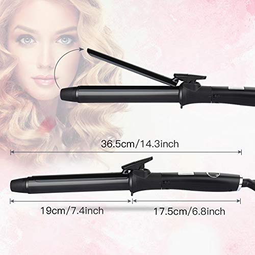 Curling Iron, MANLI 1 Inch Hair Curler with Tourmaline Ceramic Coating, Hair Curling Wand, 360Â°Swivel Cord, Auto Shut-Off, 4 Heat Setting for All Types of Hair (120Â°F to 440Â°F)
