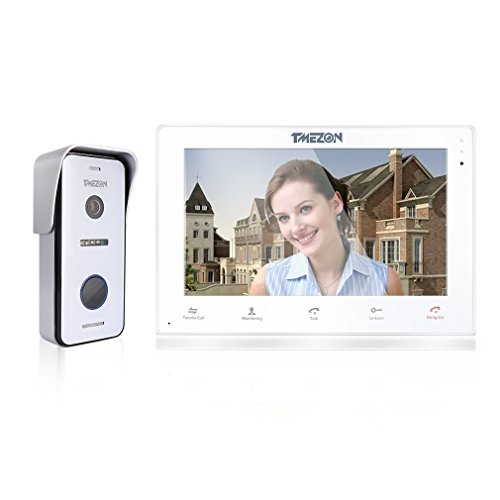 Tmezon 10" wireless/wired video door phone doorbel…