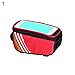 hAohAnwuyg Bicycle Phone Bag,Touch Screen Mountain Bike Cycling Bicycle Phone Bag Front Tube Storage Pouch – Redthumb 1
