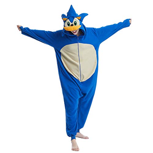 Adult Sonic Onesies Pajama Halloween Hedgehog Cosplay Costume Cartoonjumpsuit For Men Women Pricepulse