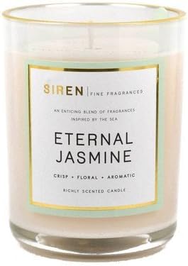 DW Home Decoware Richly Scented Candle Siren Collection -- Eternal Jasmine Medium single wick