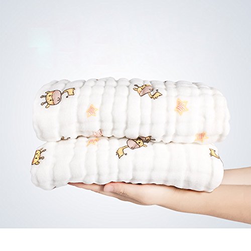 Boshiho 9 Layer Soft Muslin Cotton Swaddle Blanket Bath Towel for Newborn Baby/Kids Best For Sensitive Skin and To Prevent Bacterial Infections (Deer)