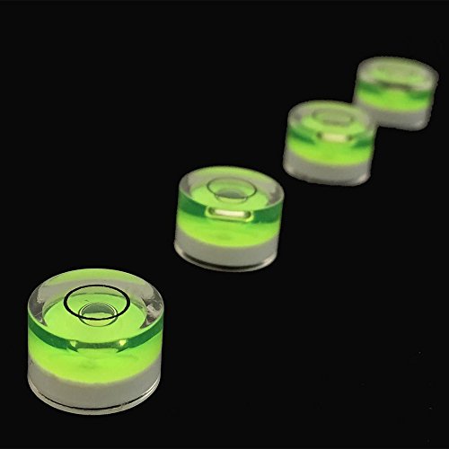 Transer- Bubble Spirit Level, Mini Round Precision Bullseye Level for Tripod, Phonograph, Turntable Etc (5)