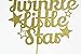 Twinkle Twinkle Little Star Gold Glitter Paper Cake Topper