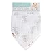 Aden by Aden + Anais Bandana Bib, 100% Cotton Muslin, Soft Absorbent 3 Layers, Adjustable, 8.5” X 16”, 2 Pack, Safari Babes - Elephant/Tiger