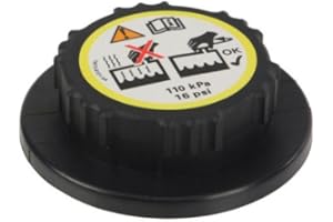 BRITPART RADIATOR COOLANT OVERFLOW RESERVOIR BOTTLE TANK CAP COMPATIBLE WITH LAND ROVER LR3 DISCOVERY 3 2005-2009 PART # PCD500030 / PCD000090