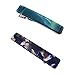 4 Mini Rectangle Marble Pattern Hair Duckbill Alligator Clip Set Accessories Women Girls