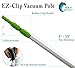 Aqua Select 5-15 Foot Telescoping Pool Vacuum Pole | Heavy Duty Aluminum Pole for Leaf Skimmers, Pool Brushes and Vacuum Heads | Expandable Swimming Pool Pole