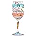Lolita Best Friends Always Artisan Painted Wine Glass Gift