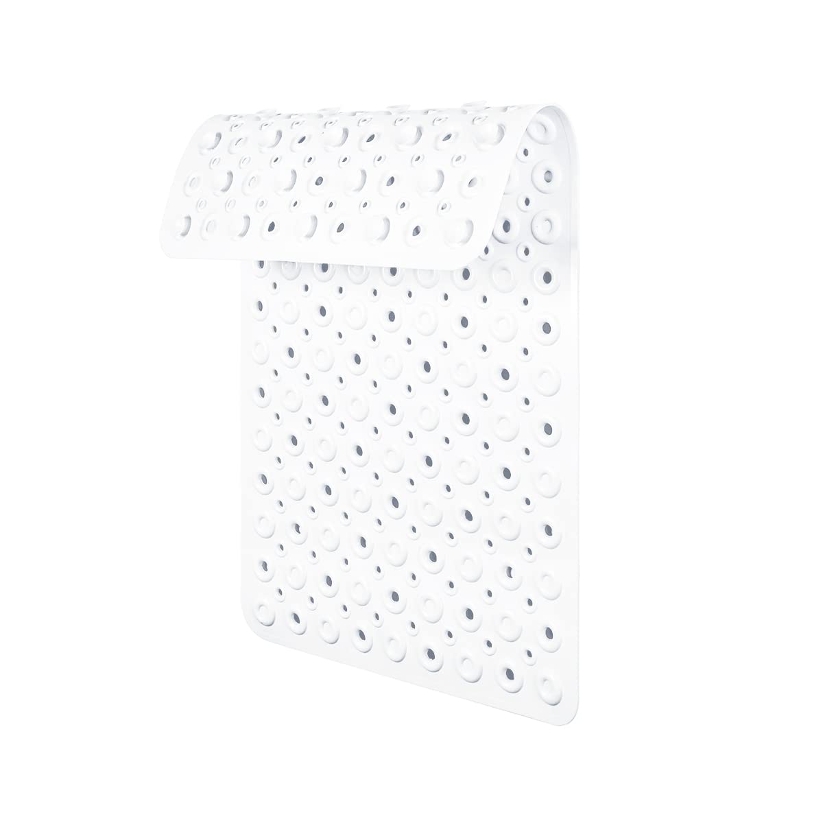 Non Slip Bath Mats for Inside Bath, Anti Mould Shower Mat for Bathtub, Anti Slip Rubber Bath Mat for Bathroom, Non-Slip White Bathmats Mats for Elderly Long 70 * 40cm