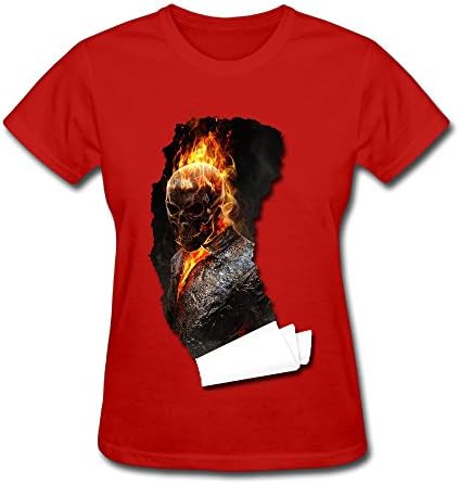 US-Women's Agents Of Shield Ghost Rider T Shirt Shirt.