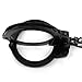 Ace Martial Arts Supply Professional Double Lock Handcuffs & Leg Cuffs (Black-Chain)