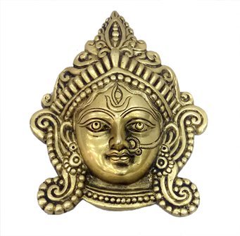 vyomshop™ Brass Durga face wall heanging collection 4815