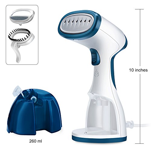 ANBANGLIN Travel Clothes Steamer- Top Handheld Steamer for Clothes -Fast Heat-up Portable Steamer - Best Fabric Steamer - Garment Steamer Handheld / 260ml Capacity Water Tank at Home & in Travel