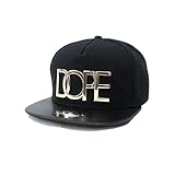OutTop Unisex Embroidery Letter Baseball Cap Snapback Caps Hip Hop Hats (DOPE_Black)