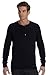 Canvas Long Sleeve Henley T-Shirt. 3150 - Medium - Black