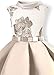 AYOMIS Flower Girl Pageant Dress Kids Party Embroidery Wedding Dresses 2-9 Years(Apricot,4-5Y)