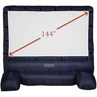 Gemmy 39127-32 Deluxe Airblown Movie Screen Inflatable with Storage Bag, 144" Screen 12 FT TALL x 11.5 WIDE