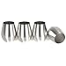 Homewell Stainless Steel Stemless Wine Glasses Set of 4, 18 oz. Brushed Metal Shatterproof Tumbler Cups