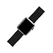QIENGO Compatible with Apple Watch Band 42MM, Nylon Sport Loop with Hook and Loop Fastener, Adjustable Closure Wrist Strap, Replacement Band Compatible with iWatch Series 1/2 / 3, 42mm, Dark Black