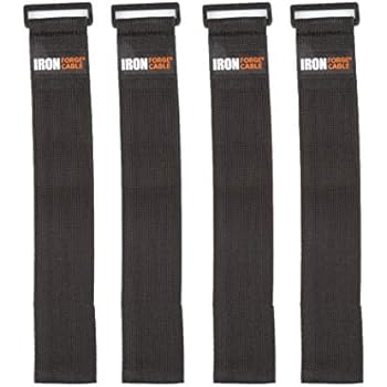 Extension Cord Wrap Organizer, 4 Pack of Elastic Storage Straps - 24 Inch Stretchy Hook and Loop Cinch Straps for Power Cables, Hoses, Ropes, and More