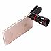Universal 10X Optical Zoom Telephoto Clip On Lens High Definition Mobile Telescope Camera Lens for iPhone 7, LG, HTC, Sony and More (Black)